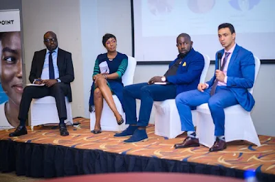 L-R: Abumere Igboa CISO StanbicIBTC, Ms Jennifer Alabi, Eze Osiago Regional Solution Manager, Sub Sahara Africa, Infodata Professional Services and Mohammed El Shenawy, Snr Manager, Sales Engineering, Forcepoint, at an awareness session organised by Infodata Professional Services in collaboration with Forcepoint, held at Fourpoint by Sheraton, Lagos.