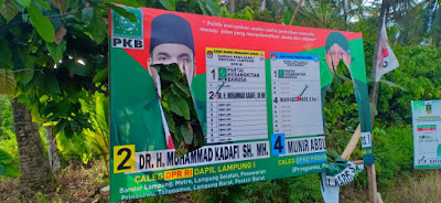 Banyak Banner Rusak dan Hilang, Caleg PKB Ini Akan Lapor ke Bawaslu