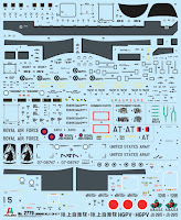 Italeri 1/48 CHINOOK HC.2 CH-47F (2779) Colour Guide & Paint Conversion Chart