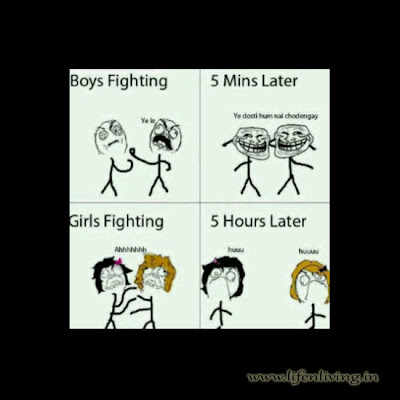 Boys fighting vs Girls fighting