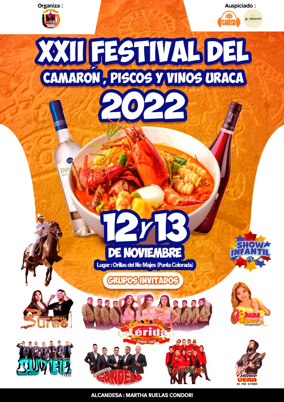 Festival del Camarón, Piscos y Vinos 2022