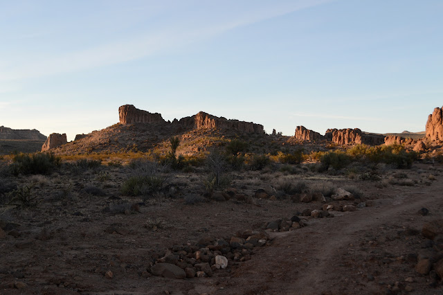 eroded cliff edges