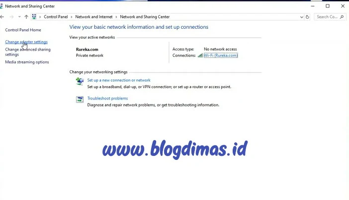 Cara Mengatasi No Internet Secured WIFI Windows 10