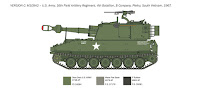 Italeri 1/35 M109 A2/A3/G (6589) Colour Guide & Paint Conversion Chart