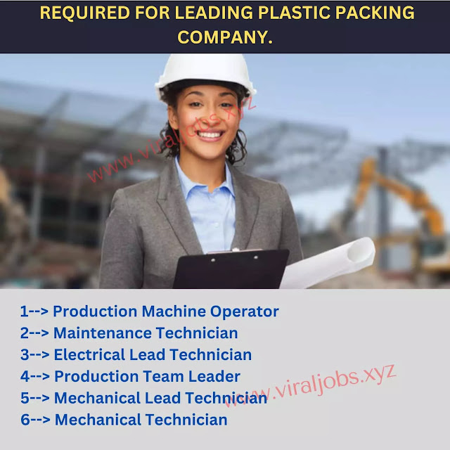 REQUIRED FOR LEADING PLASTIC PACKING COMPANY.