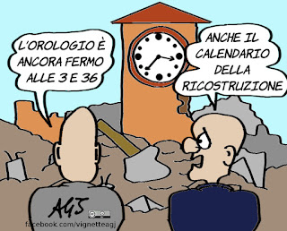 amatrice, terremoto, ricostruzione, macerie, terremoto centro italia, vignetta, satira