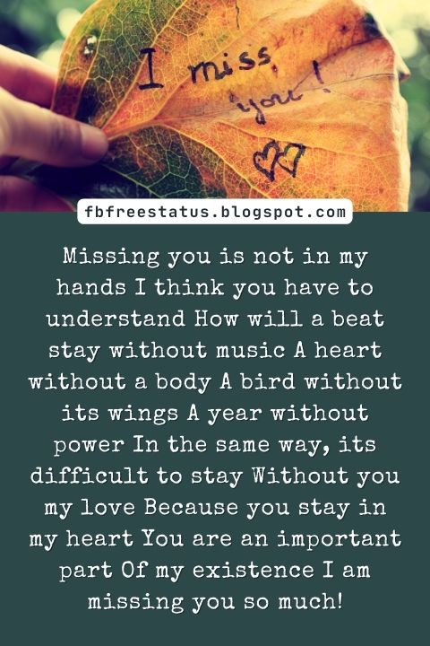 Missing You Poems For Husband