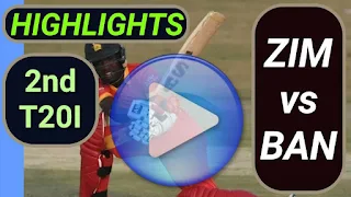 ZIM vs BAN 2nd T20I 2021