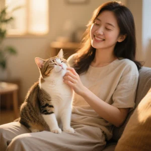 오늘 우리 고양이는 몇 개의 행복 신호를 보여줬나요?