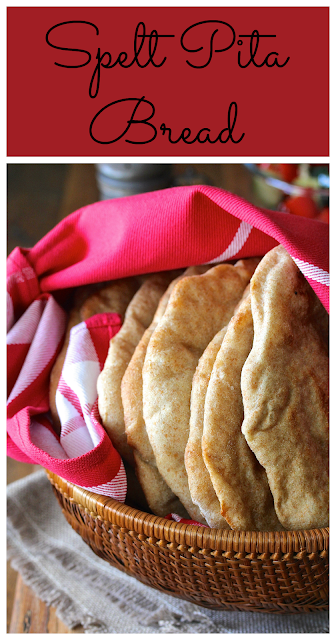 This spelt pita bread, made with a mixture of whole grain spelt and all purpose spelt, is so much fun to bake.