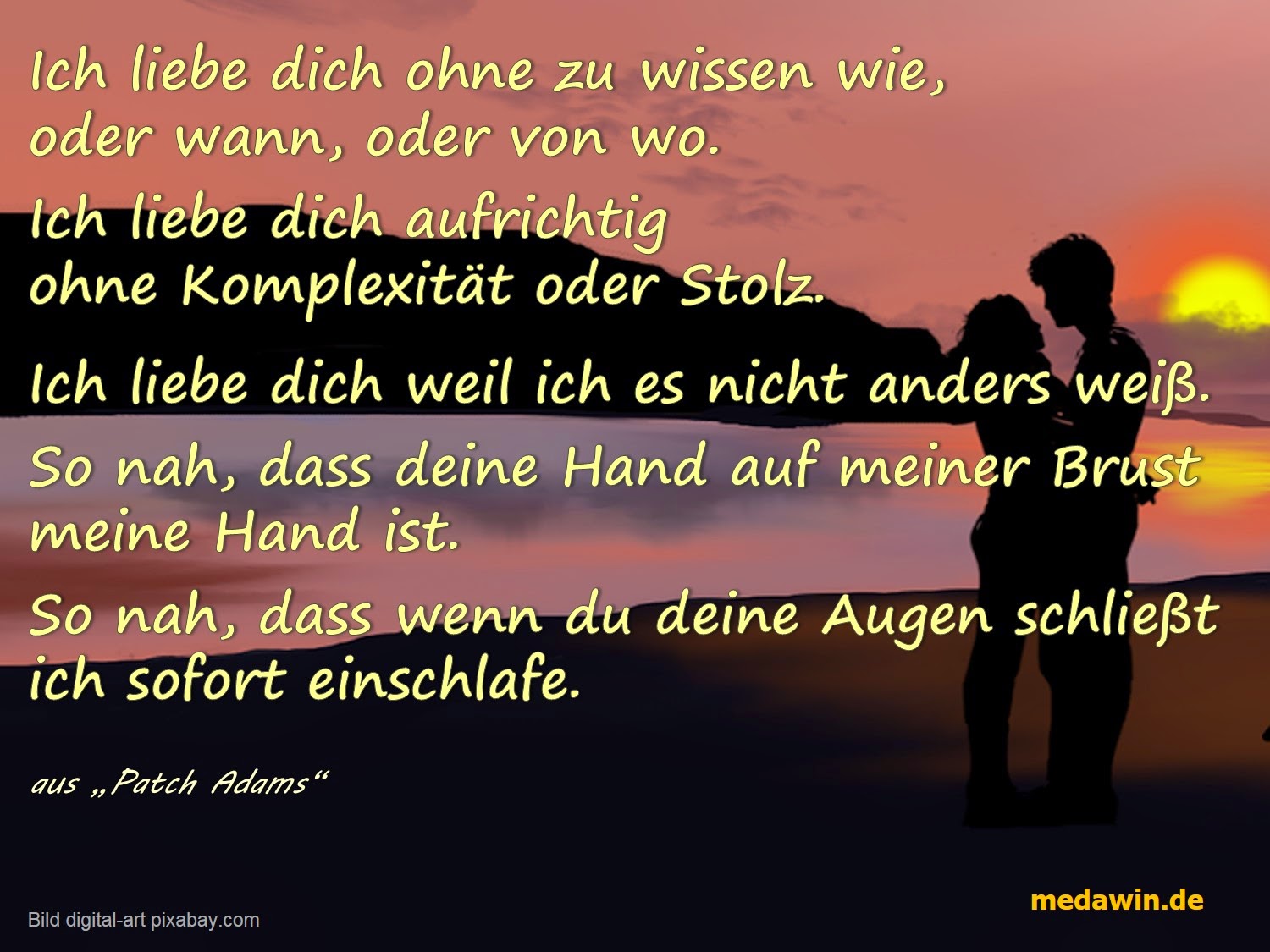 Ich liebe dich ohne zu wissen wie