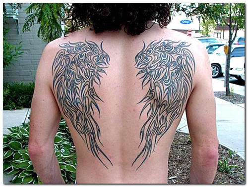beautiful angel tattoos design for women