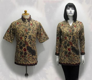 gambar blus batik modern