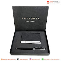 Souvenir Giftset 2in1 201 (Pulpen, Kotak Kartu Nama)