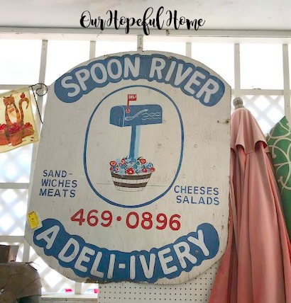 vintage Spoon River deli sign