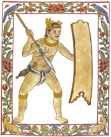 Depiction of a Cagayan warrior