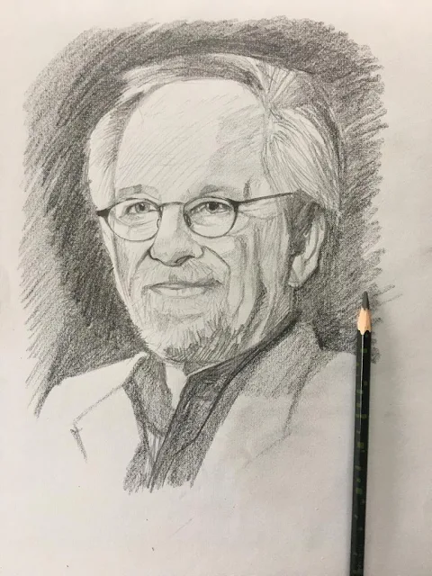 Portrait of Steven Spielberg - American film director