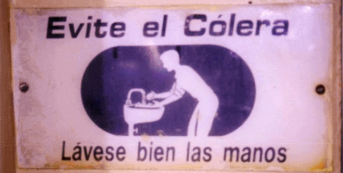 Aviso para la prevención del cólera