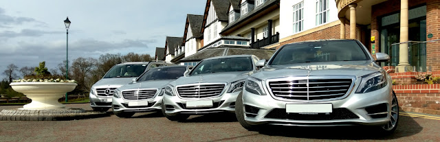 Picture of three Mercedes S Class cars at Carden Park Hotel