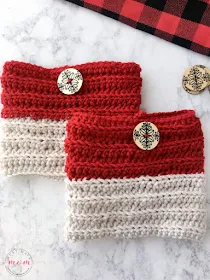 Easy Reversible Crochet Boot Cuffs