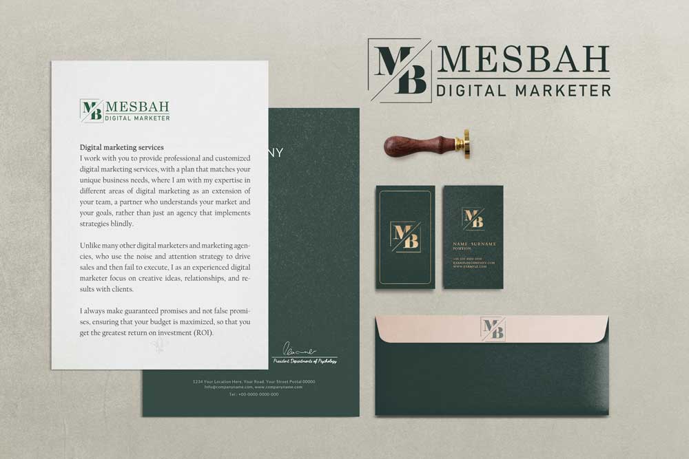 Business identity design services - Mesbah Bakry