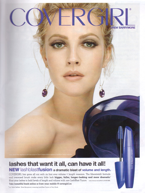 drew barrymore cover girl hair. Thank You Cover Girl For Your