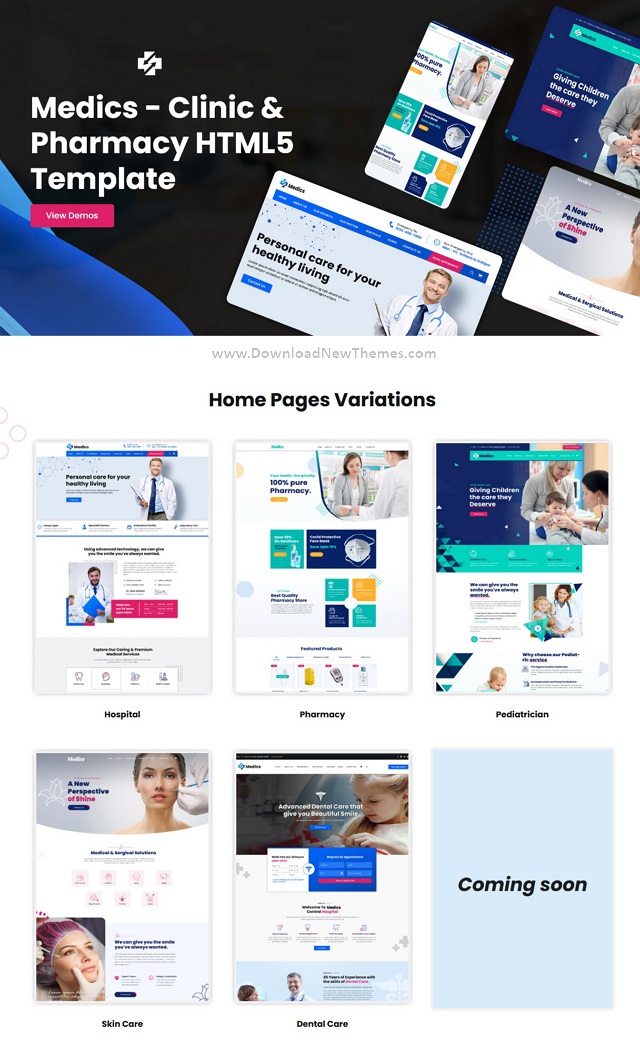 Clinic and Pharmacy HTML5 Template