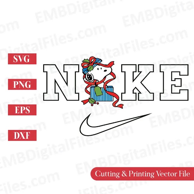 Snoopy Christmas PNG SVG, Cricut DXF EPS Files