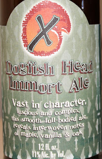 Dogfish Head, Immort Ale, label, craft beer