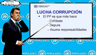 La postura del PP contra la corrupción, continúa siendo patética