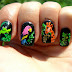 Alphabet nail art challenge - Letter J -jungle nails (NOTD)