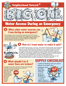 flier: water safety during a disaster