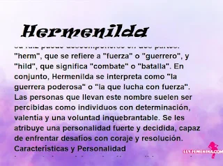 significado del nombre Hermenilda