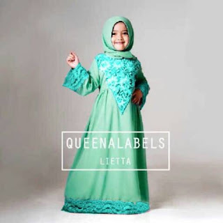 20+ Desain Model Baju Muslim Anak Perempuan Terbaru 2018