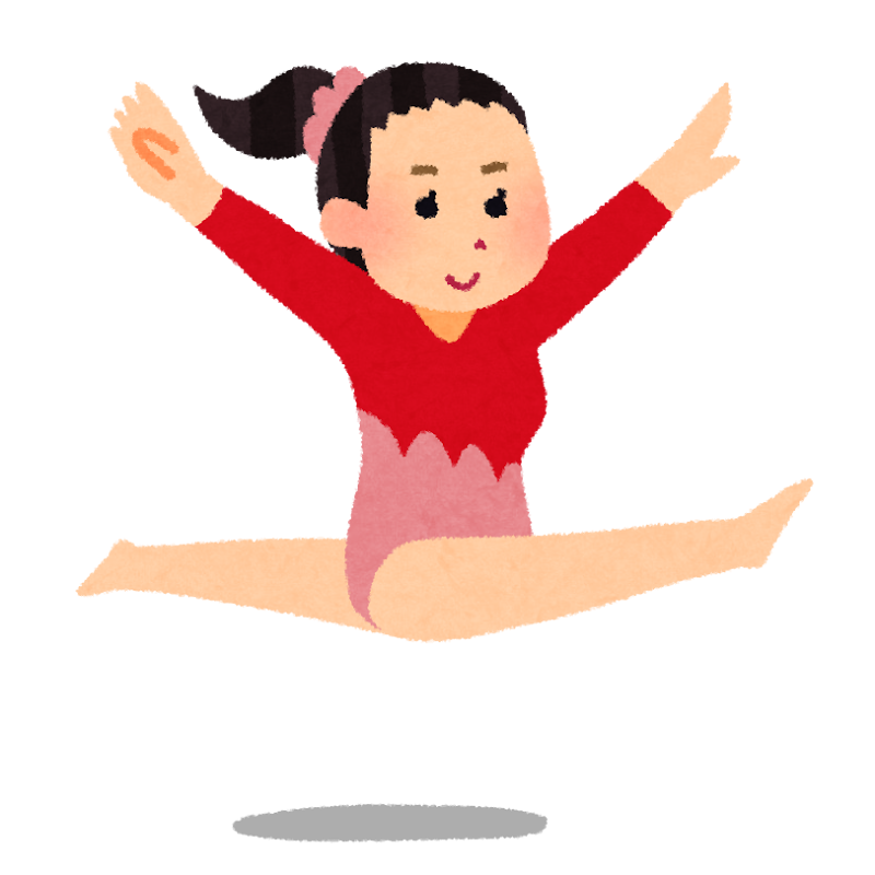 女子の体操競技のイラスト 床運動 かわいいフリー素材集 いらすとや 女子の体操競技のイラスト 床運動 かわいいフリー素材集 いらすとや