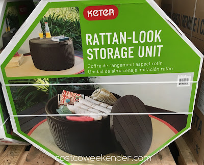 Have a place to put gardening tools or bbq equipment with the Keter Rattan-Look Storage Unit