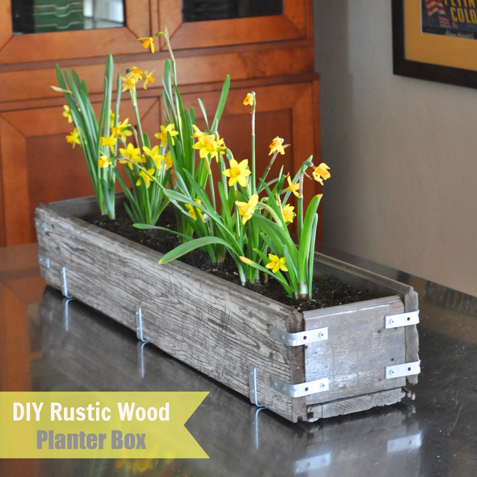 DIY Rustic Wood Planter Box - Make Life Lovely