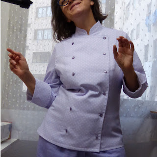 patron en pdf para confeccionar una chaquetilla de chef de mujer