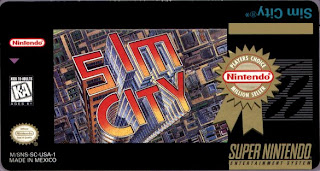 Label Sim City - SNES