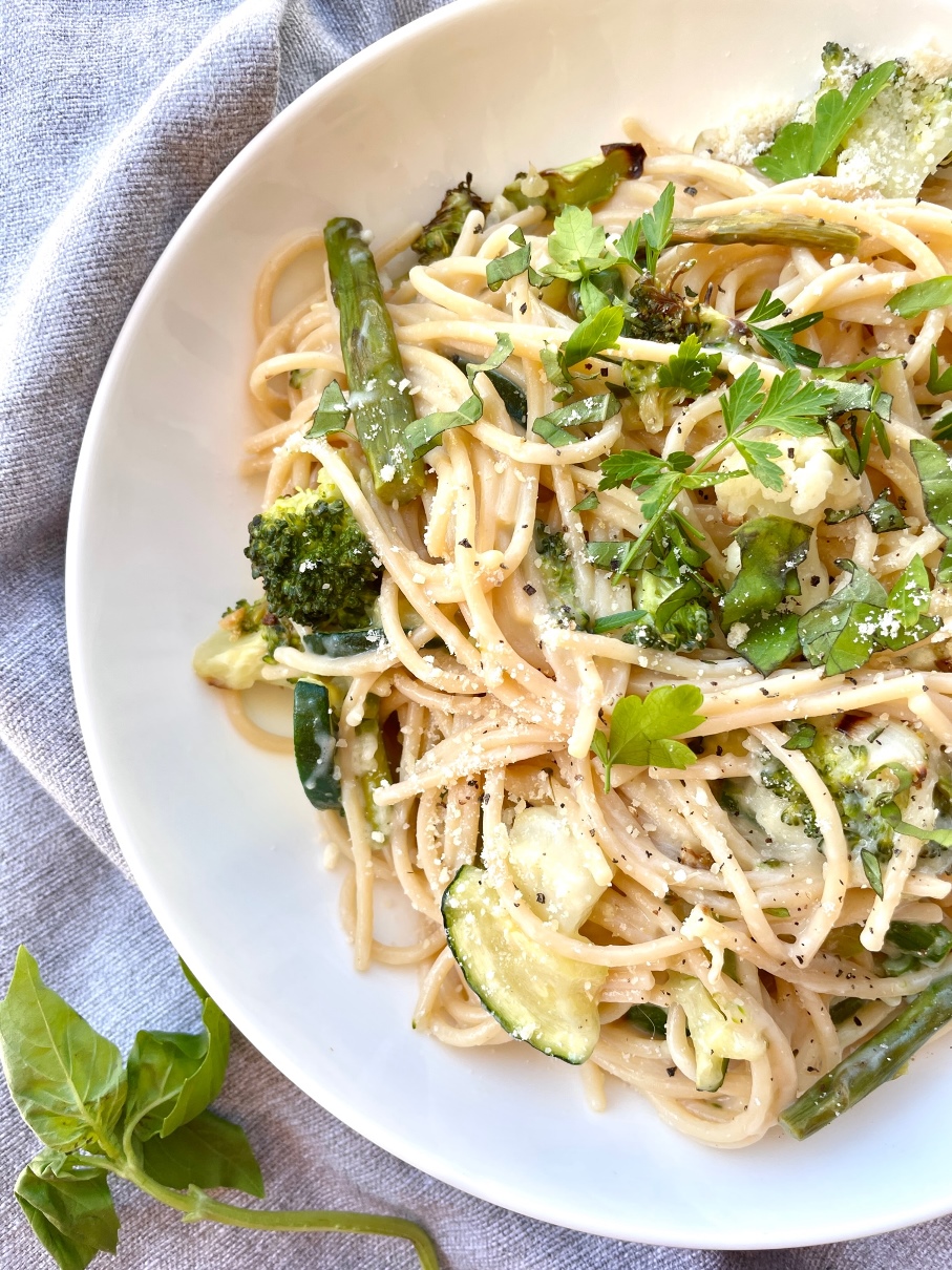 Roasted Vegetable Alfredo + Giveaway