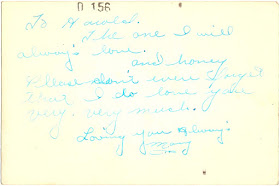 love note from Mary to Harold possibly 1940s World War II
