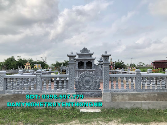 Khuôn viên lăng mộ đá cao cấp nhất hiện nay lắp tại Quảng Ninh 2023