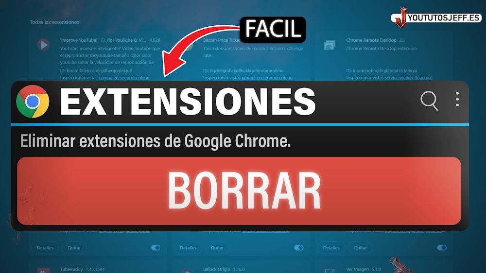 Como ELIMINAR EXTENSIONES de Google Chrome ✅