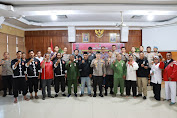 Ciptakan Kondusifitas, Kapolresta Mojokerto Rangkul Perguruan Silat.