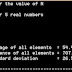 Write a C program to input real numbers and find the mean, variance and standard deviation 