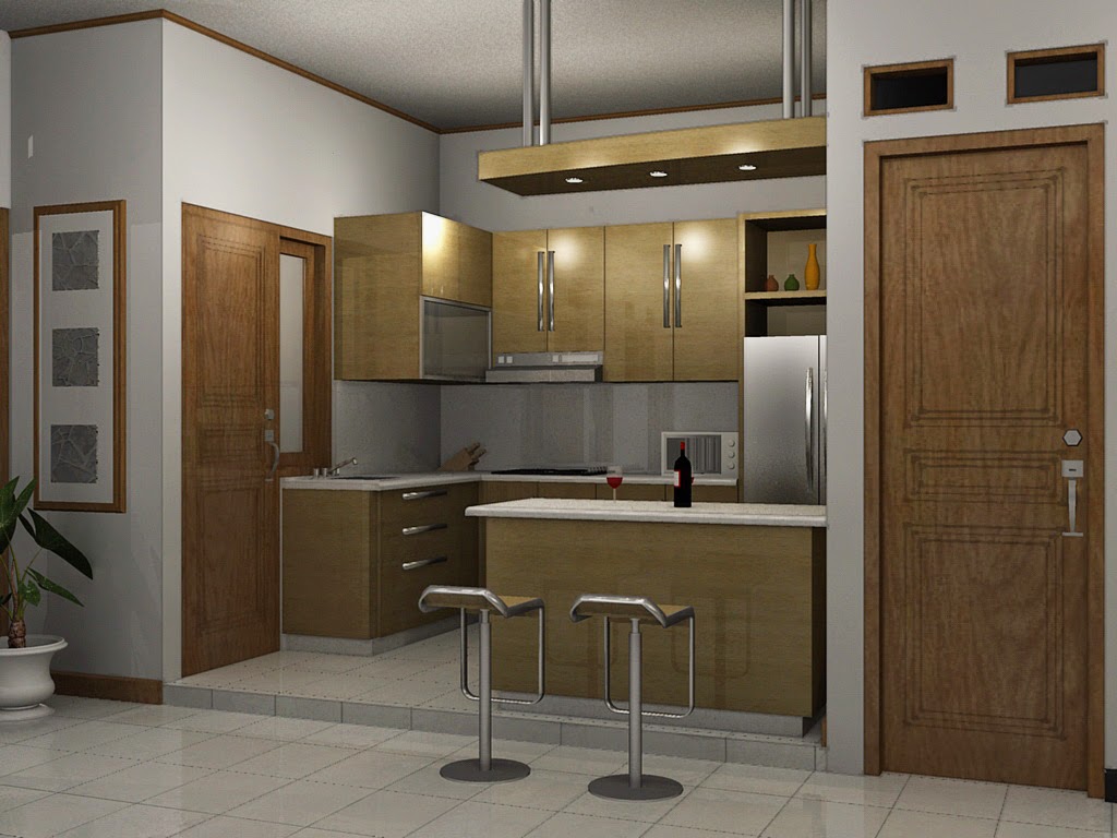 Kombinasi Desain  Ruang  Makan  dan Dapur  Minimalis  Juliana 