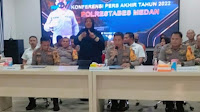 Press Release Akhir Tahun 2022, 19 Polisi Polrestabes Medan Dipecat 66 Indisipliner