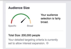 Facebook advertising to a narrow specific target market audience