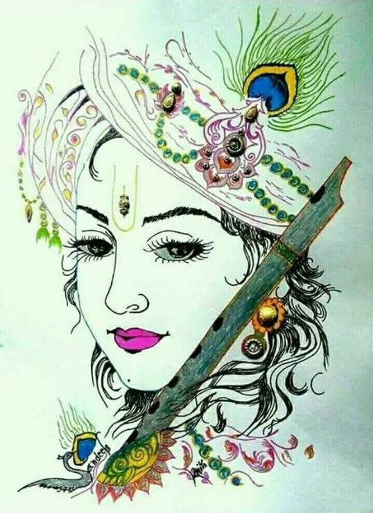 Cute Lord Krishna Wallpaper