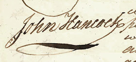 A John Hancock signature.